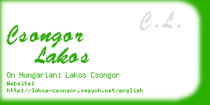 csongor lakos business card